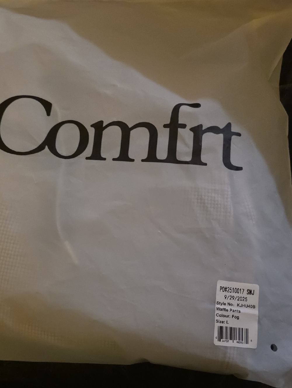 Comfrt Waffle Pants - Fog Womens